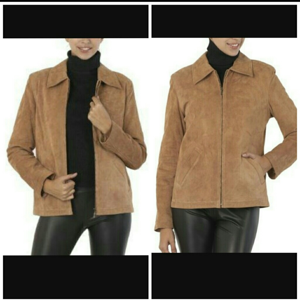 LEATHER Tan /  Caramel womens Leather Jacket