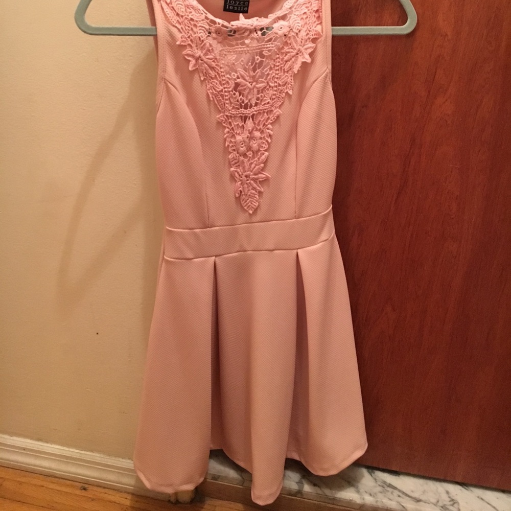 Pink mini dress