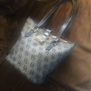 Dooney and Burke Bucket bag Grey and Dark Blue