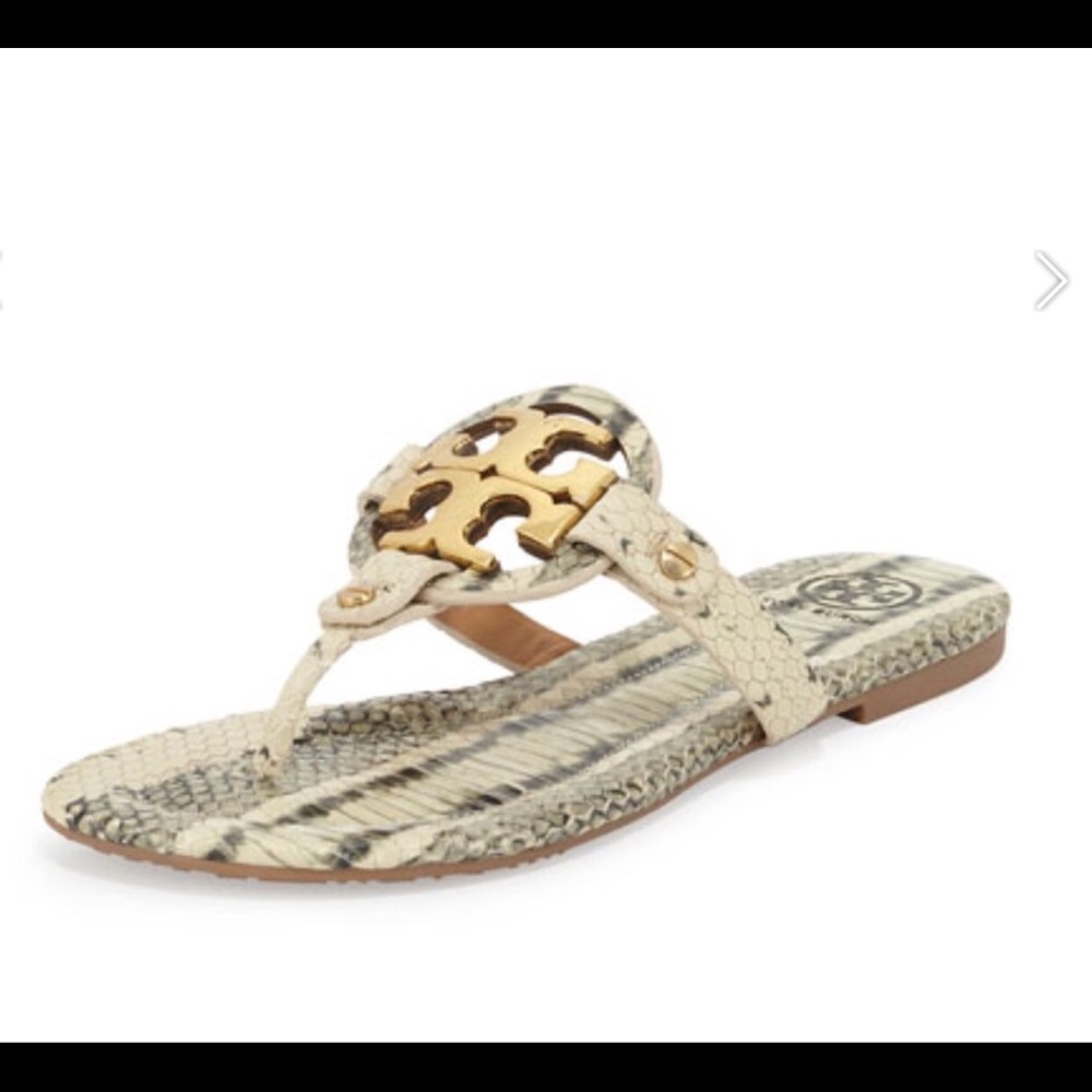 Tory Burch Snakeskin Miller Sandal