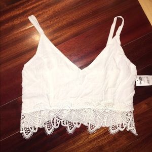 White Crop Top