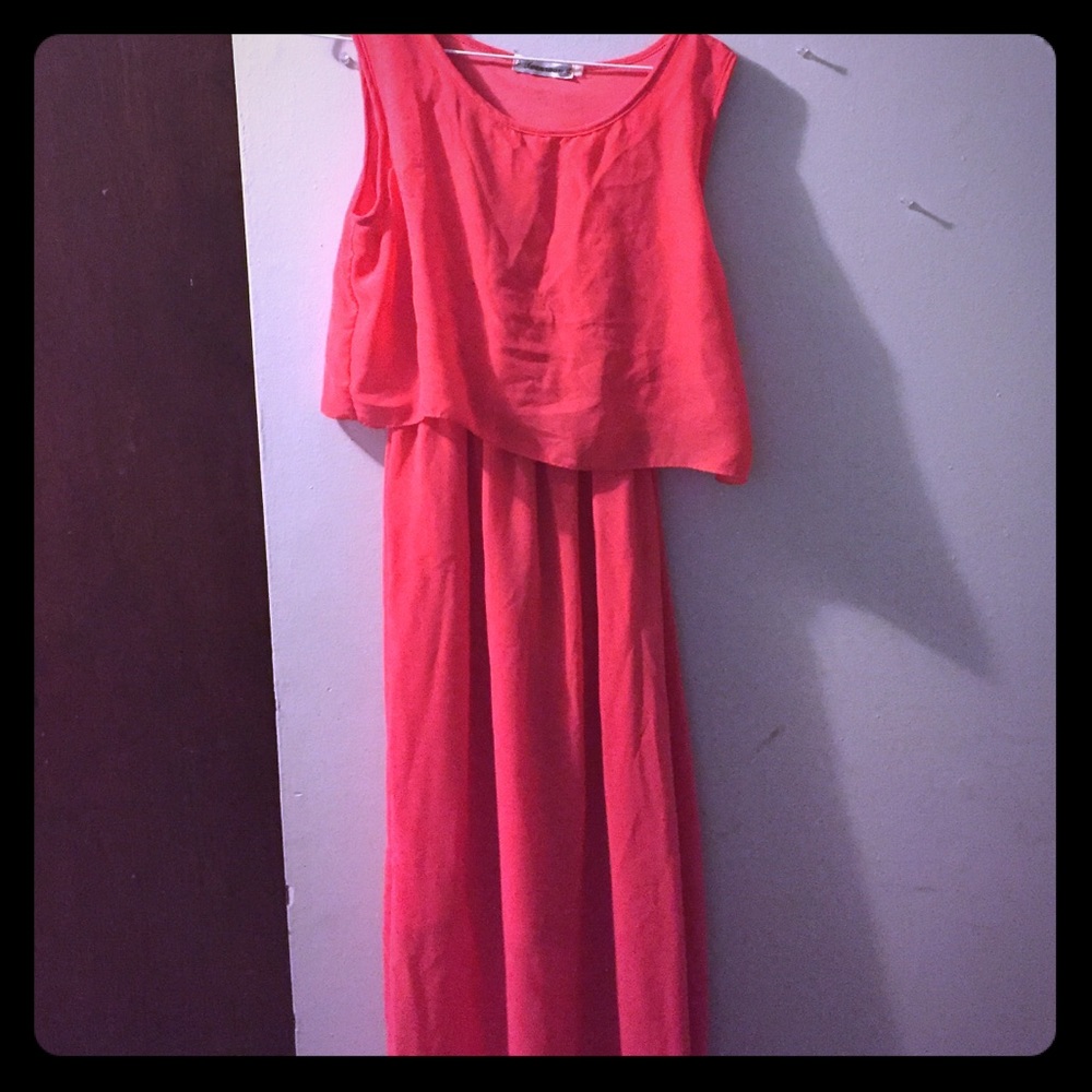 Coral dress