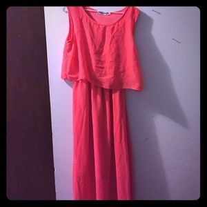 Coral dress