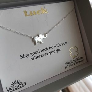 Sterling Silver Elephant Necklace