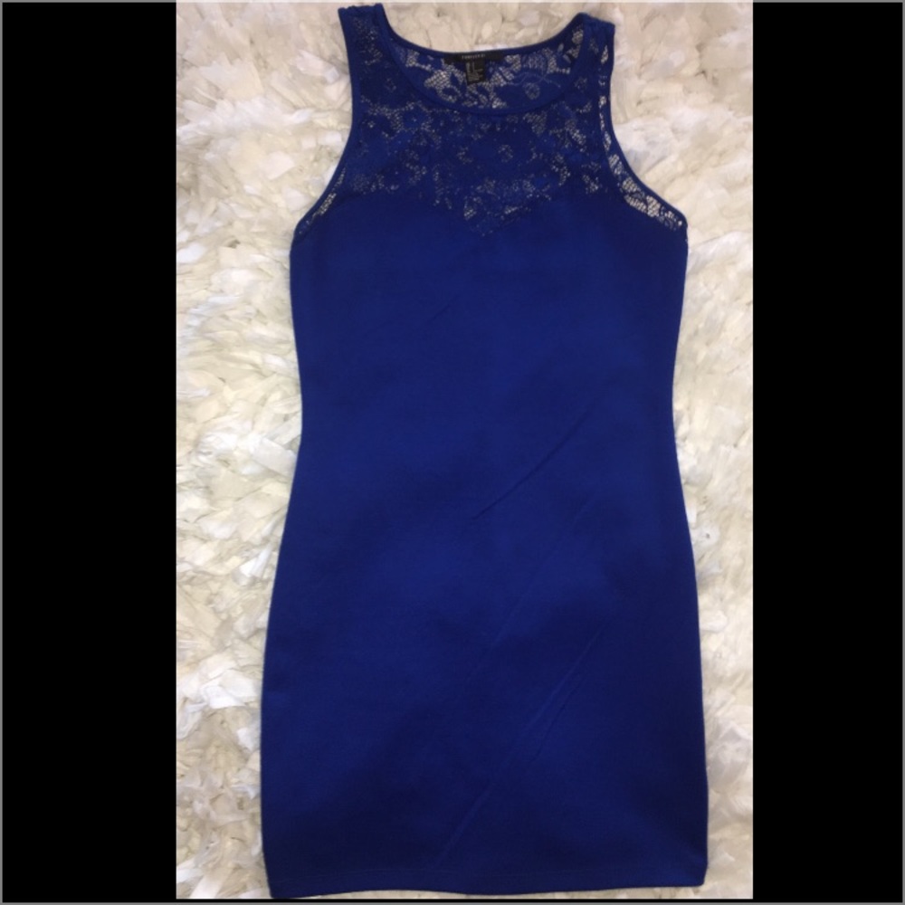 Royal blue dress