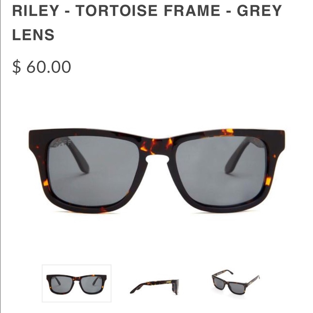 DIFF RILEY - TORTOISE FRAME, GREY POLARIZED LENS