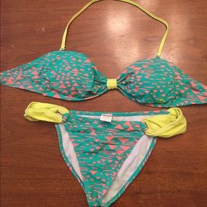 Neon Billabong swim suit