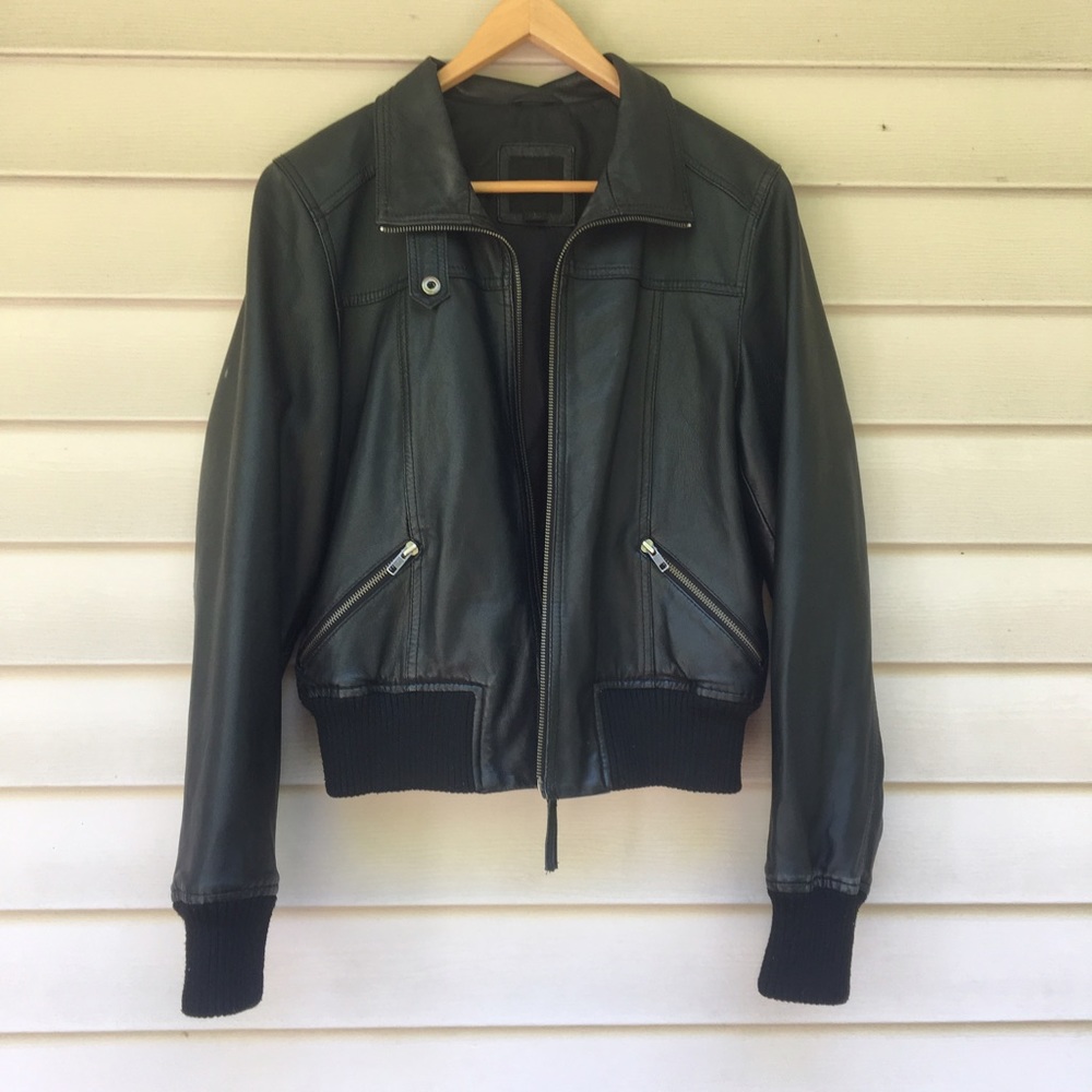 🇺🇸4th of July Sale🇺🇸Leather Bomber Jacket