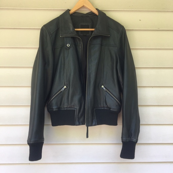 🇺🇸4th of July Sale🇺🇸Leather Bomber Jacket - Picture 1 of 4