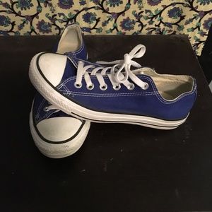 Blue converse sneakers