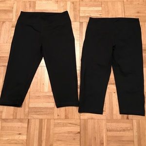 *Like New* 2 pairs of Zella crop leggings