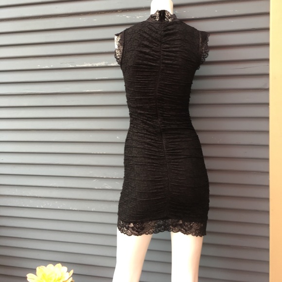 SOLD Black lace mini dress - Picture 6 of 6