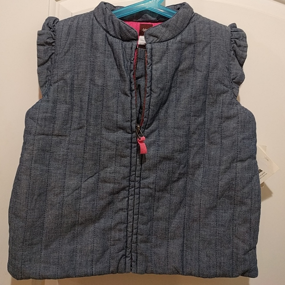 Tea Collection Clotilde chambray vest size 8