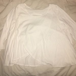 White Flowy Free People Shirt