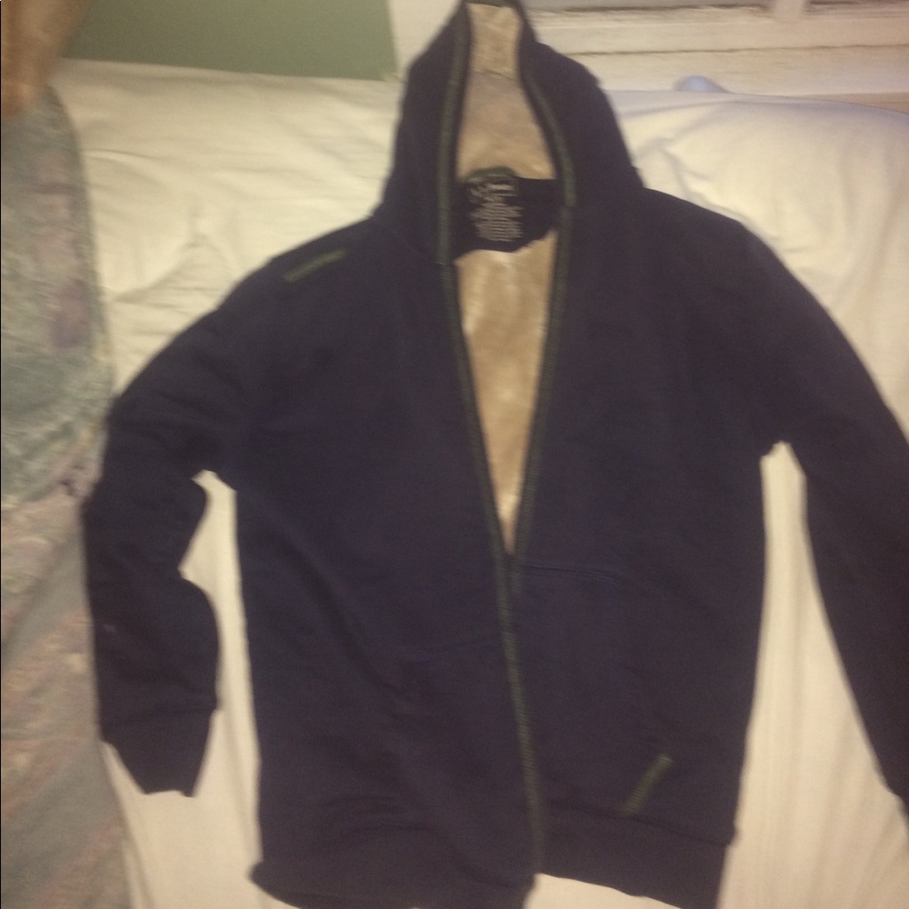 L.L. Bean zip-up fuzzy jacket XL