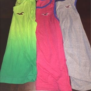 Each $8 or Buy 3 for 15 Size L Hollister tank tops