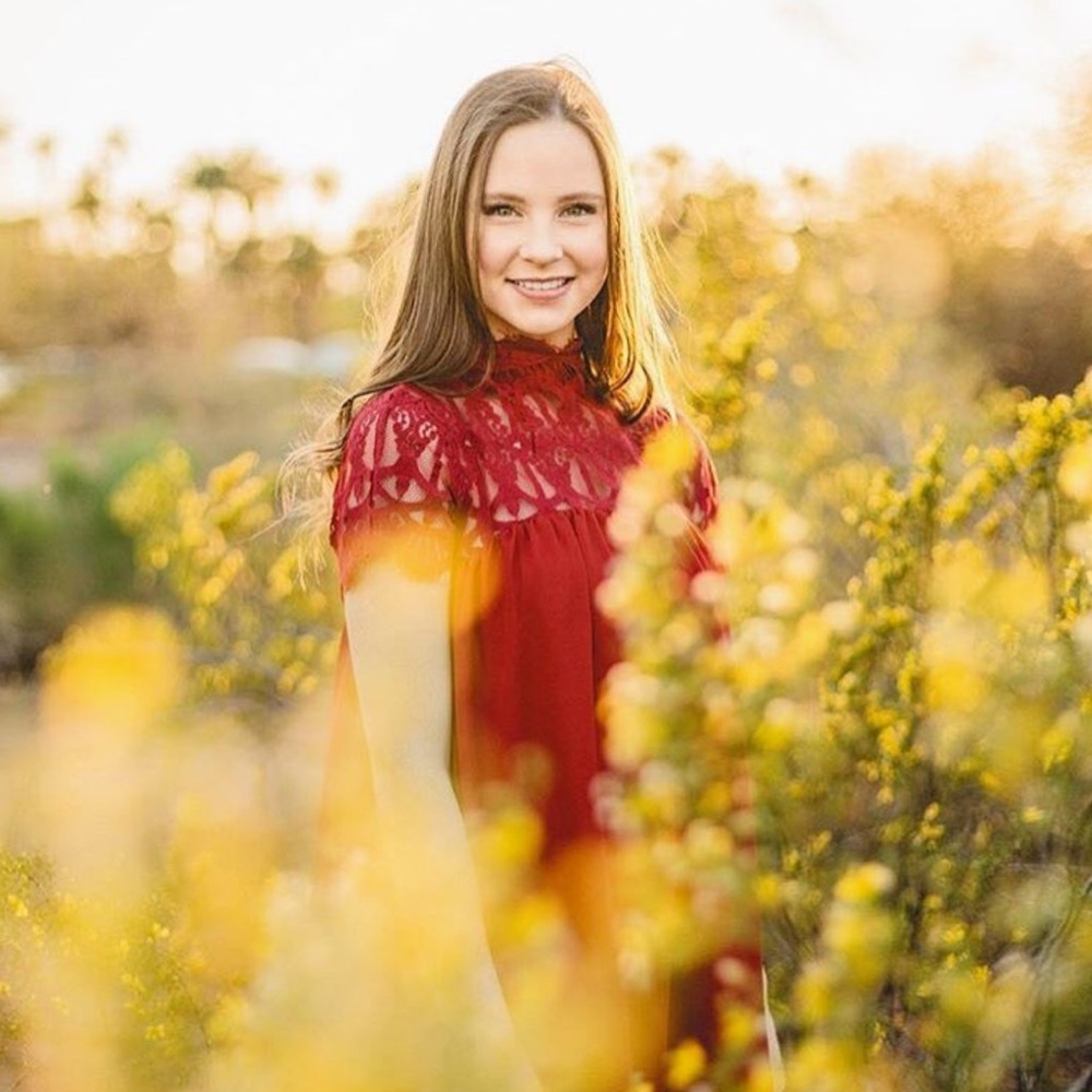 Red lace dress