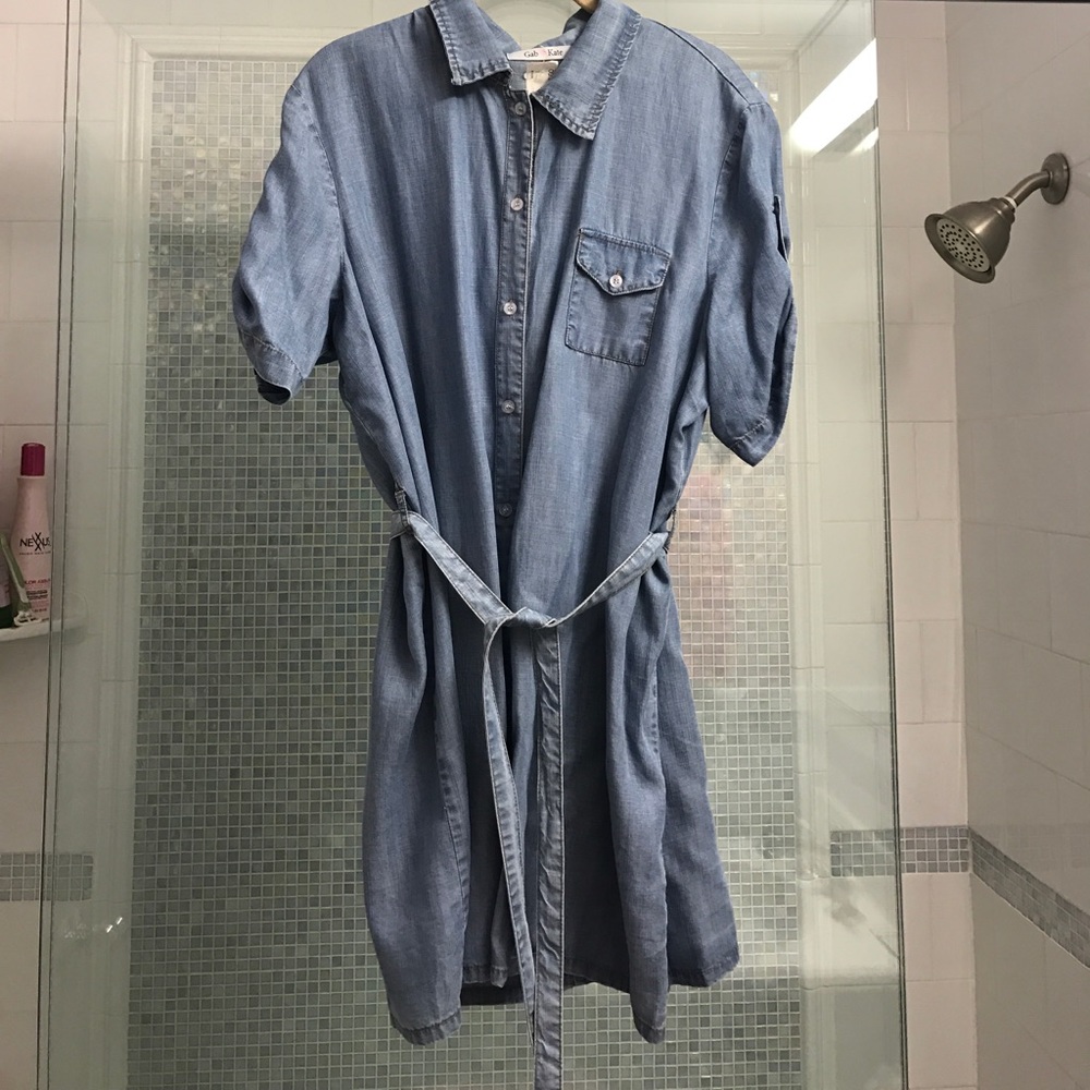 GAB & KATE denim shirt dress