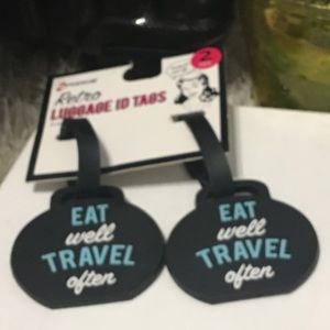 Accessories - ! BNWT RETRO EAT WELL TRAVEL OFTEN LUGGAGE TAG🌎✈️ Accessories - ! BNWT RETRO EAT WELL TRAVEL OFTEN LUGGAGE TAG🌎✈️
