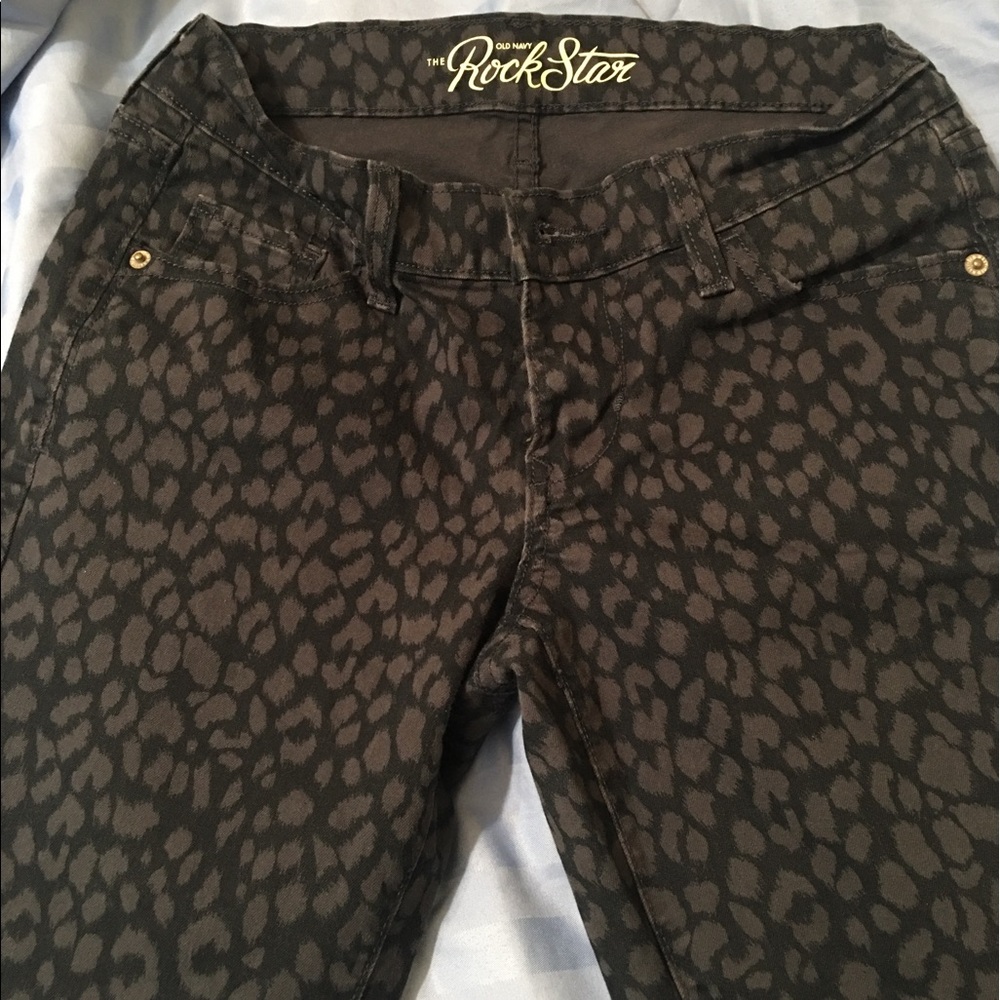 Old Navy Rockstar Animal print skinny jeans