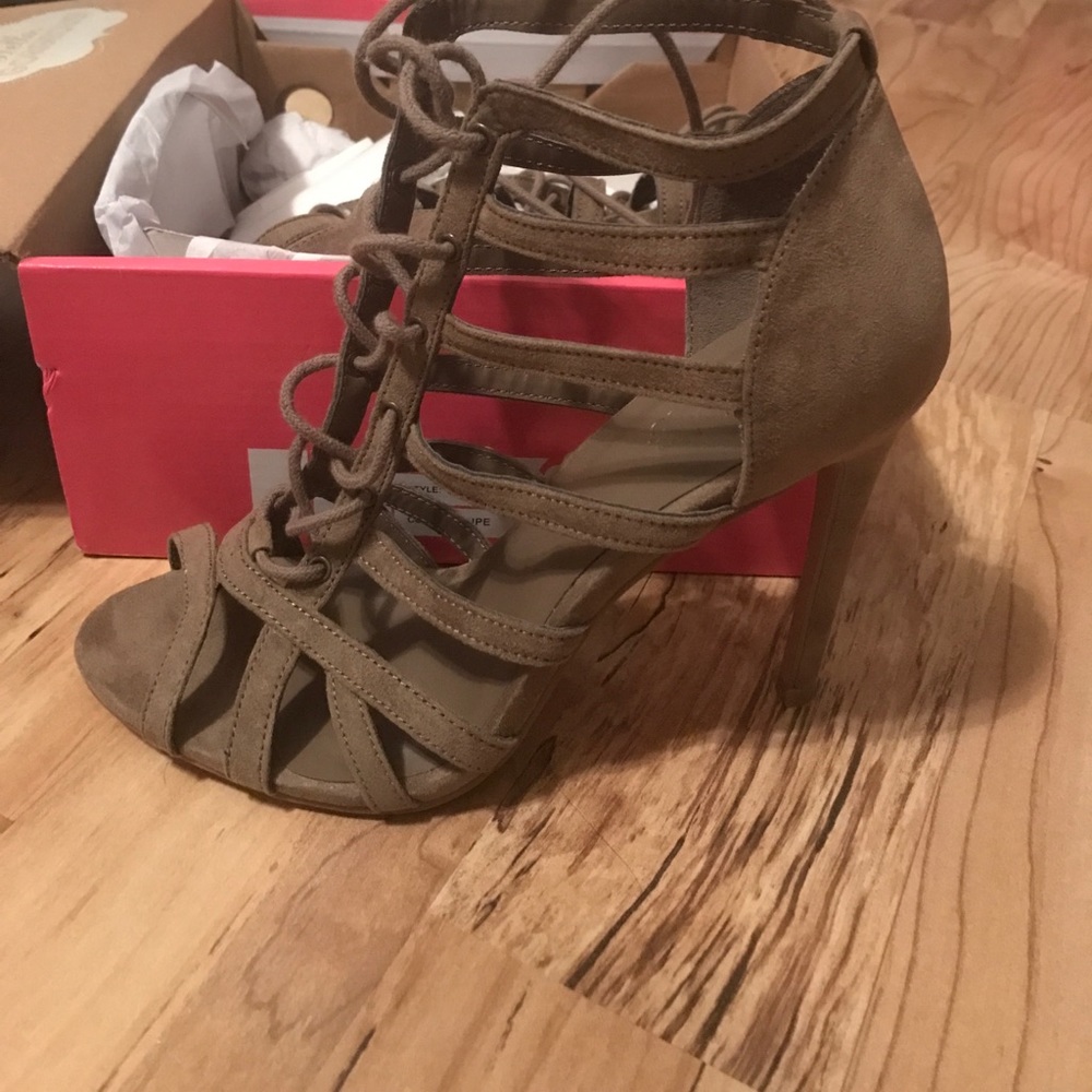 Strapped heels