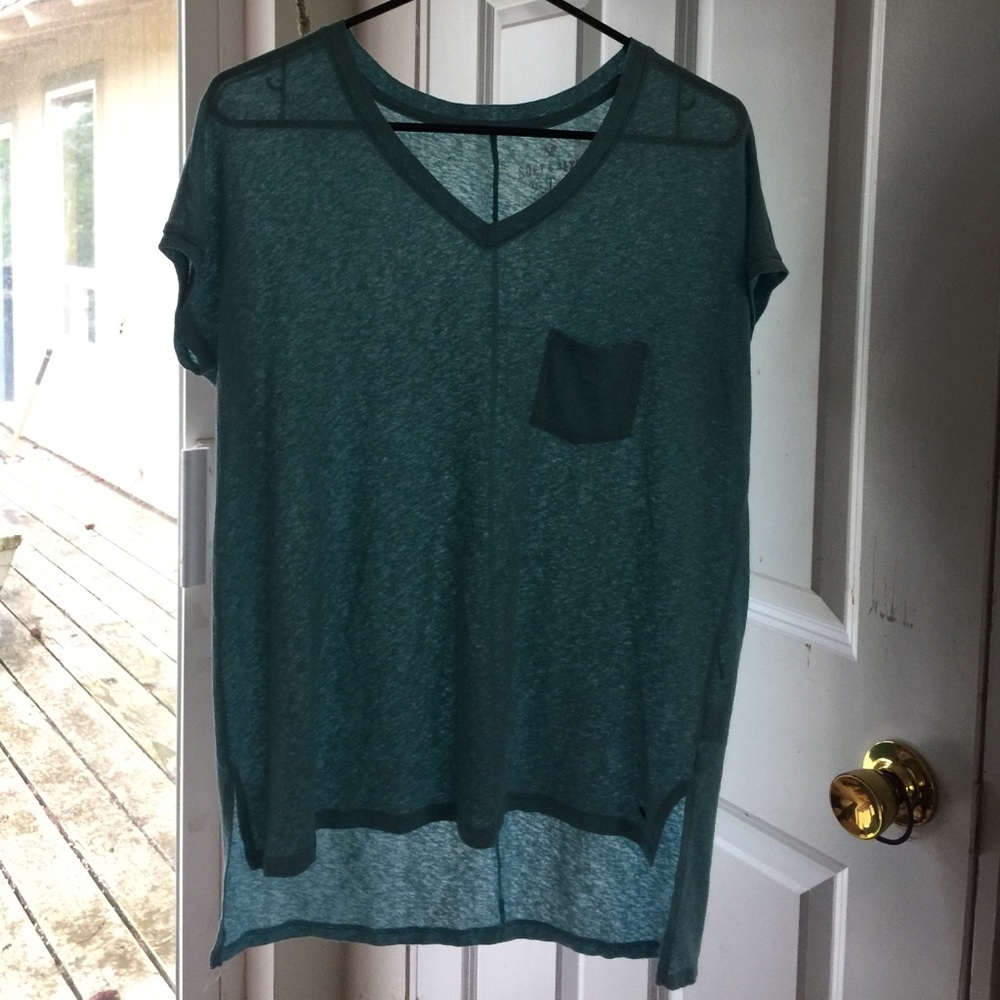 Sky blue oversized soft T