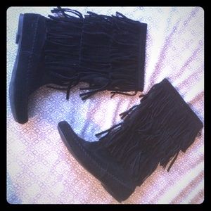Lauren Conrad fringe boots