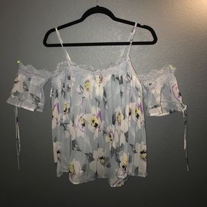 Flowe print off the shoulder top