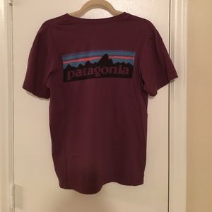 Men's Patagonia short sleeve t-shirt with logo