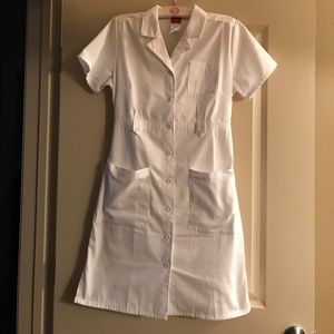 dickies white scrub dress
