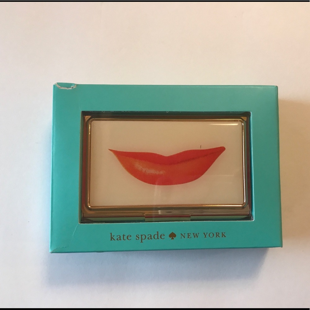 Kate spade lip business card holder