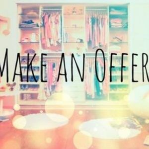 Check out my closet and make an offer!