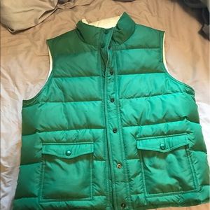 Reversible Green and White medium vest