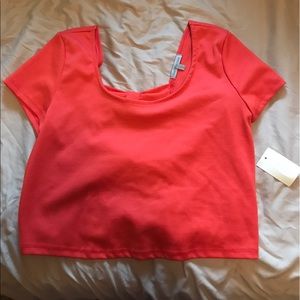 Pink Charlotgd Russe XL crop top