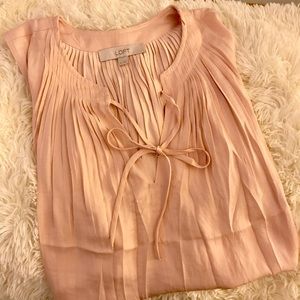 NWOT LOFT Blush Tank Top / Sleeveless Blouse