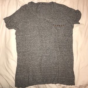 Monrow Studded Pocket Tee