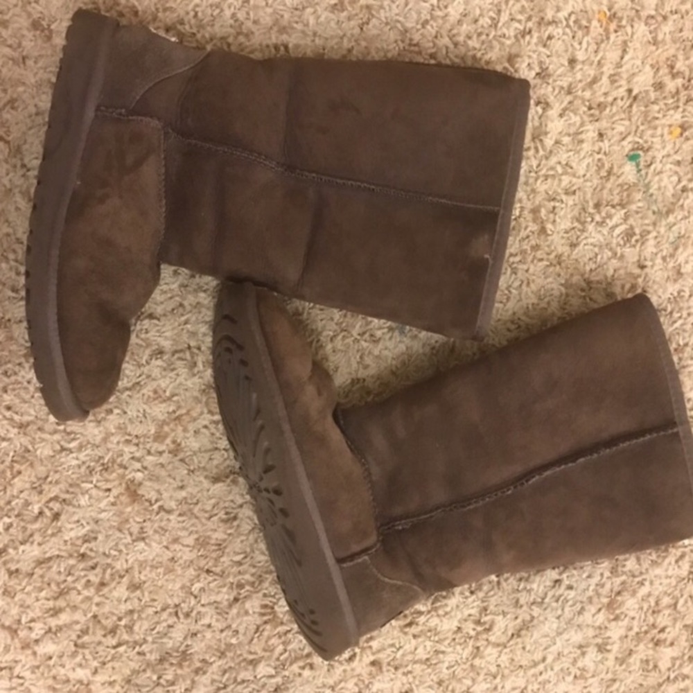 Tall chocolate Uggs
