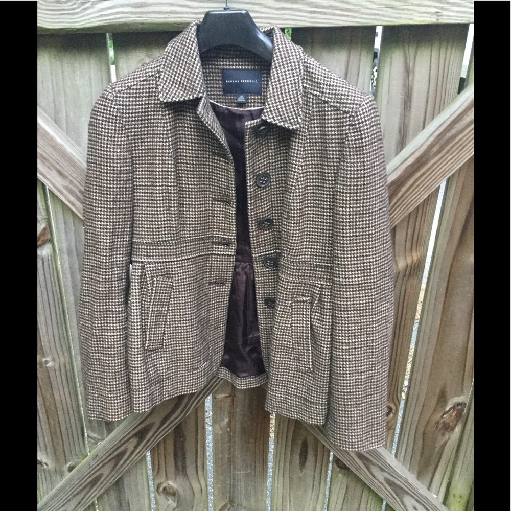 Houndstooth Banana Republic Jacket