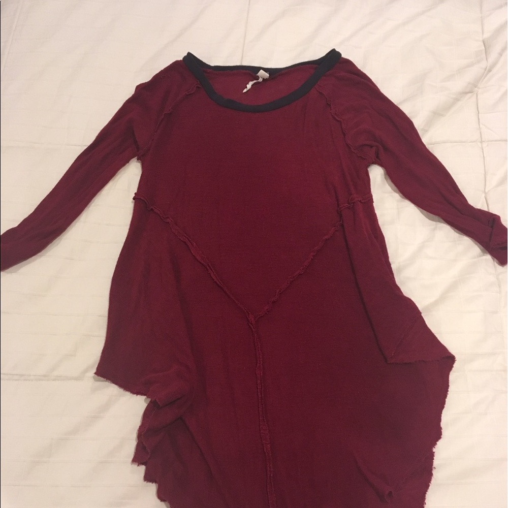 CRIMSON FREE PEOPLE SWEATER