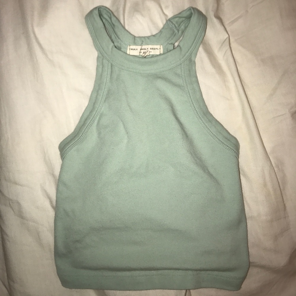 Mint Green Crop Top