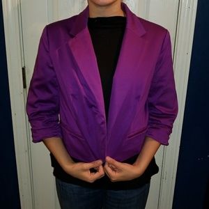 Purple Cropped Jacket