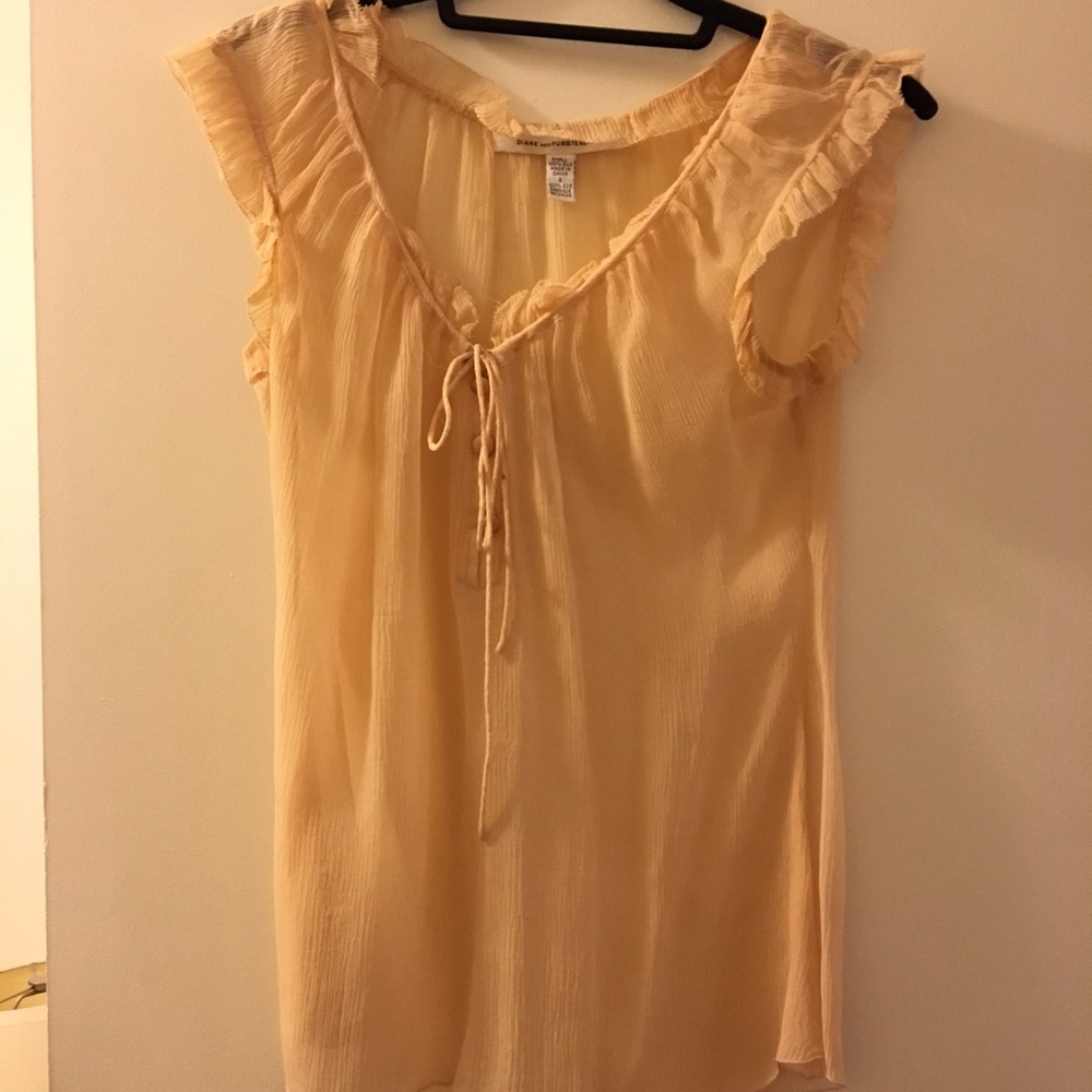 Diane Von Furstenberg Sheer Top
