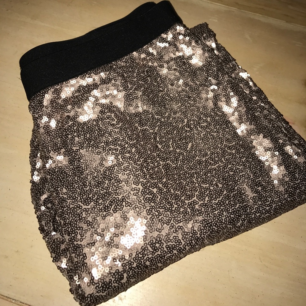 Rose Gold Sequin joggers Xhilaration NWT