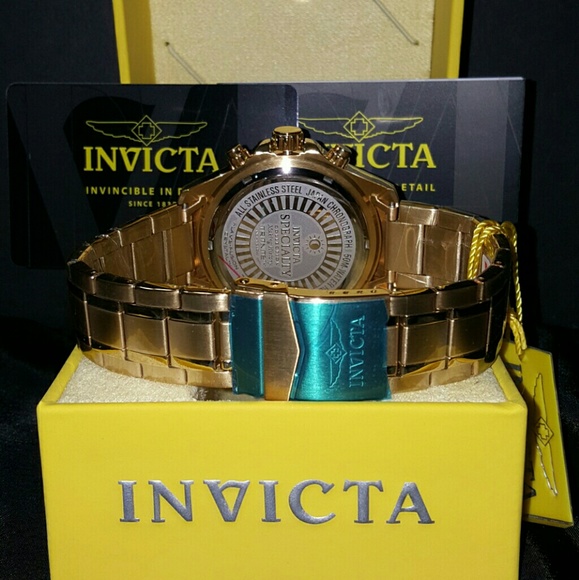 Big sale,NWT Invicta 18k Plated gold watch - Picture 2 of 5
