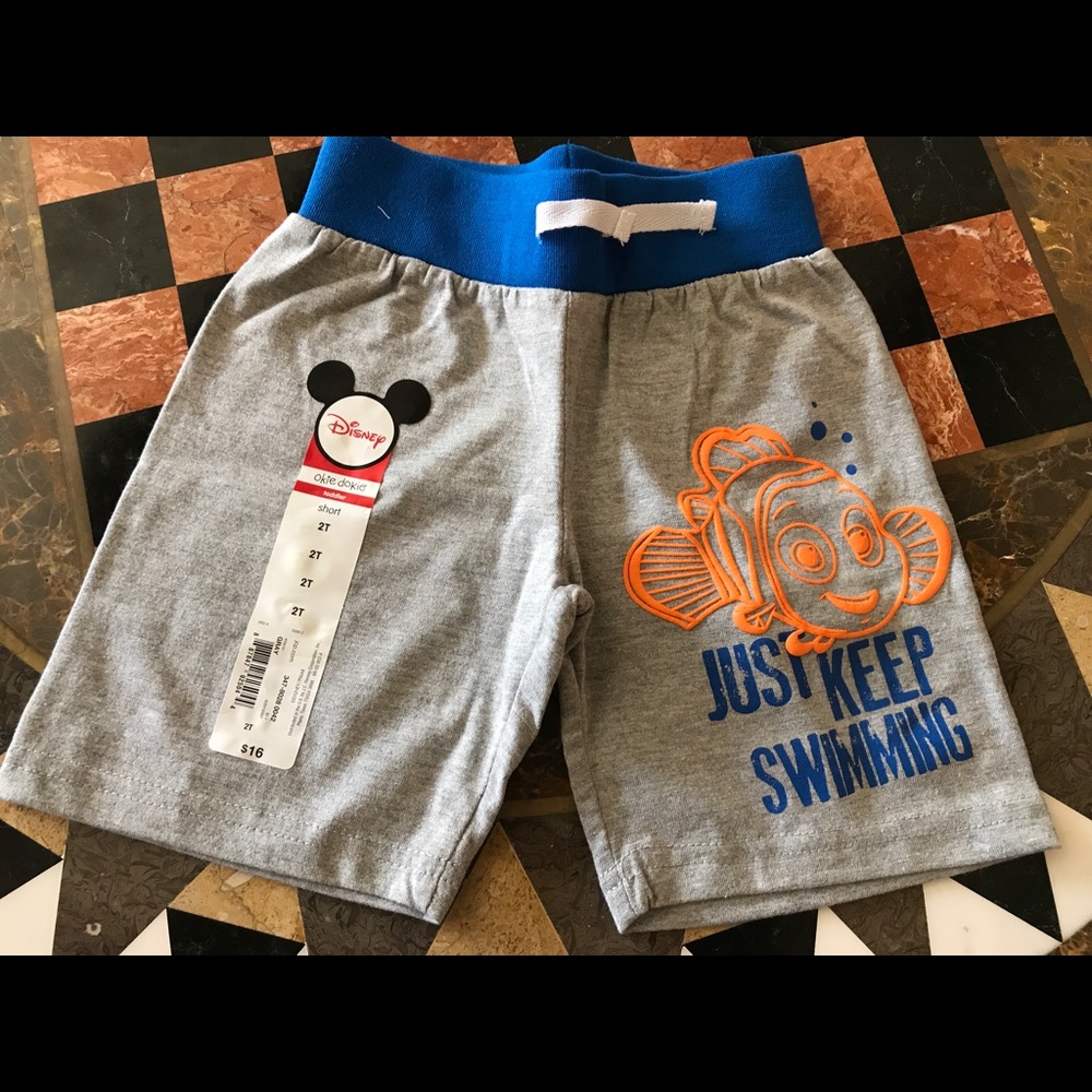 Brand New Disney Okie Dokie shorts grey 2T