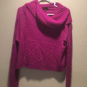 Cropped Purple Sweater
