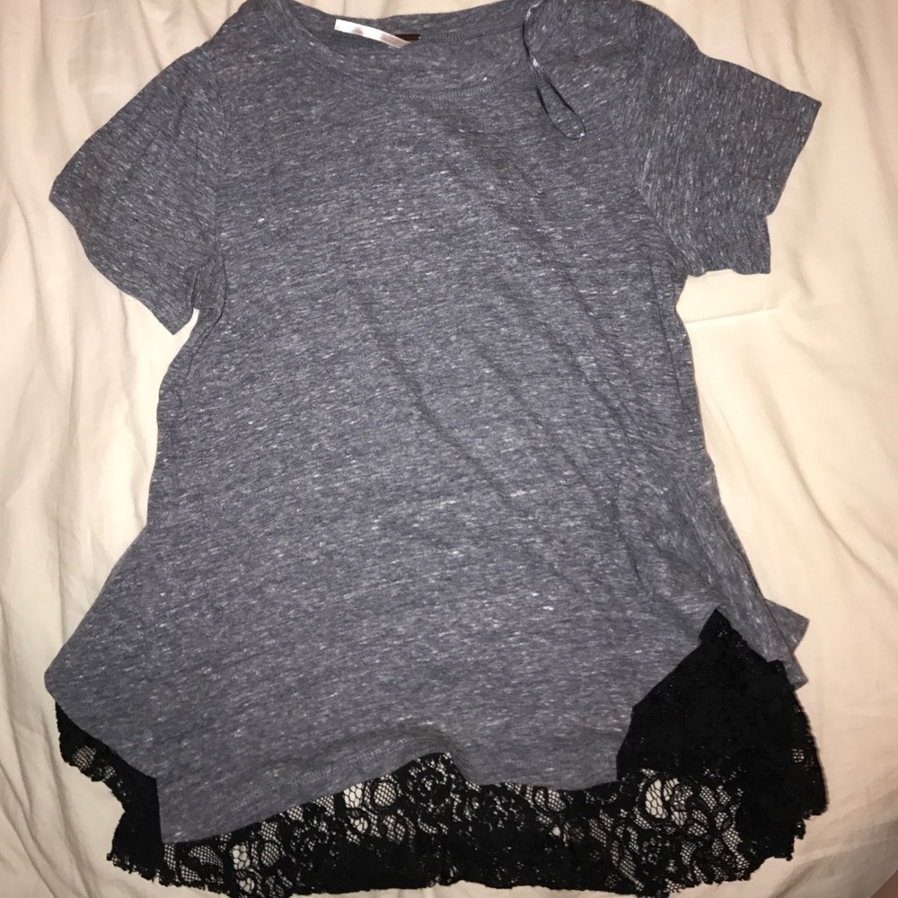 Free People Tshirt with Lace Lining
