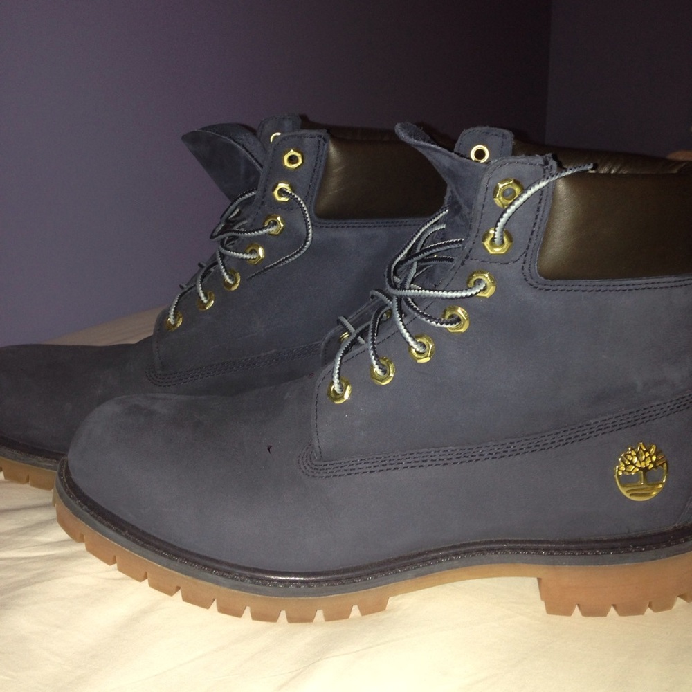 Blue Timberland Boots