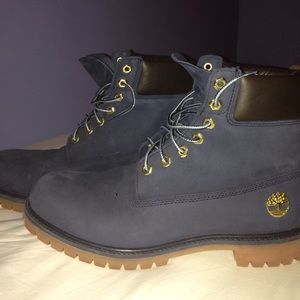 Blue Timberland Boots