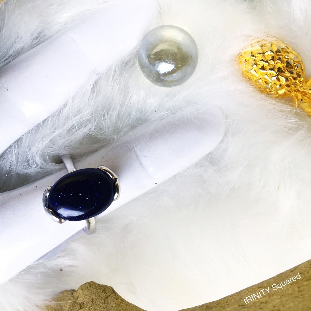 . {SPARKLING JET} Gem cocktail Ring 7